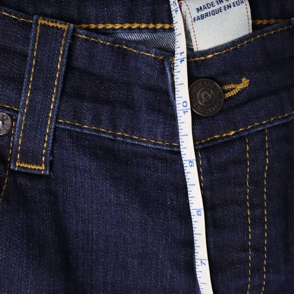 True Religion Vinny Jeans Mens 38 Indigo Blue Slim Straight Made in USA Stretch - Picture 7 of 8